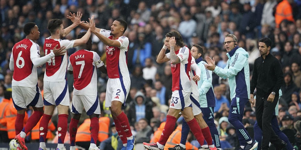 Arsenal Tahan Imbang Man City Dengan 10 Pemain Saja, Banggalah Gaes!