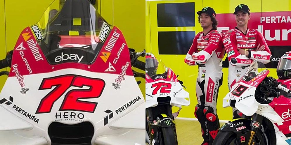 Video: Merah Putih! Tim Valentino Rossi Pamer Corak Spesial untuk MotoGP Mandalika 2024