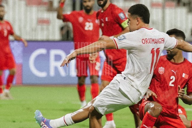 Ragnar Oratmangoen membobol gawang Timnas Bahrain di ajang Kualifikasi Piala Dunia 2026 Zona Asia (c) Dok. PSSI