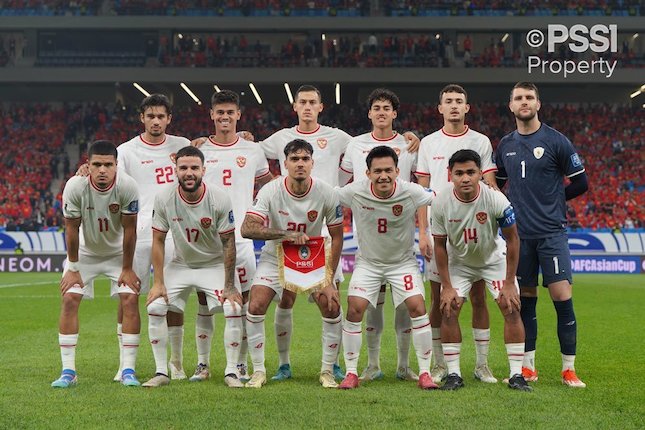 Starting XI Timnas Indonesia pada laga lawan China di Kualifikasi Piala Dunia 2026 Zona Asia (c) Media PSSI