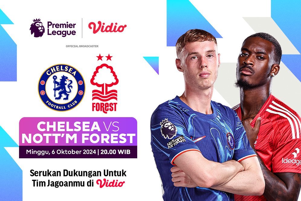 Link Live Streaming Pertandingan Liga Inggris: Chelsea vs Nottingham Forest di Vidio Pekan Ini