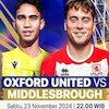 Oxford United vs Middlesbrough: Marselino Ferdinan Siap Debut? Saksikan Live di Vidio