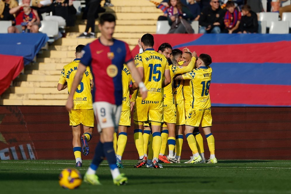 Hasil Barcelona vs Las Palmas: Skor 1-2 Hasil Barcelona vs Las Palmas: Skor 1-2