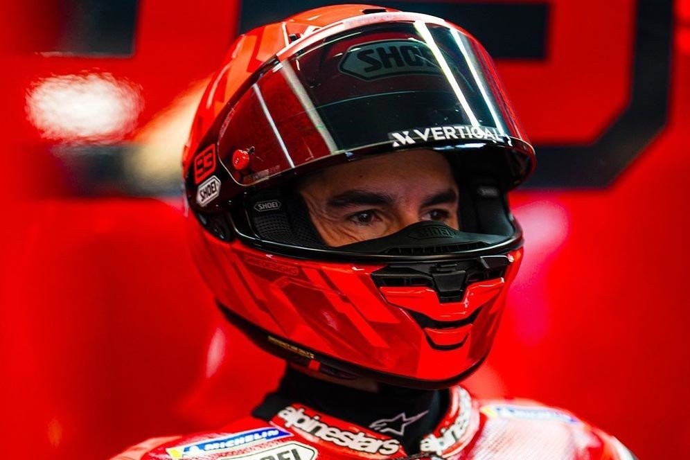 Tak Lagi Pakai Honda, Marc Marquez Akhirnya Bisa Latihan Pakai Ducati Panigale V2