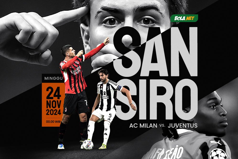 Link Live Streaming AC Milan vs Juventus - Serie A