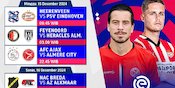 Jadwal Siaran Langsung Eredivisie 2024/25 Matchweek 16 di Vidio Jadwal Siaran Langsung Eredivisie 2024/25 Matchweek 16 di Vidio