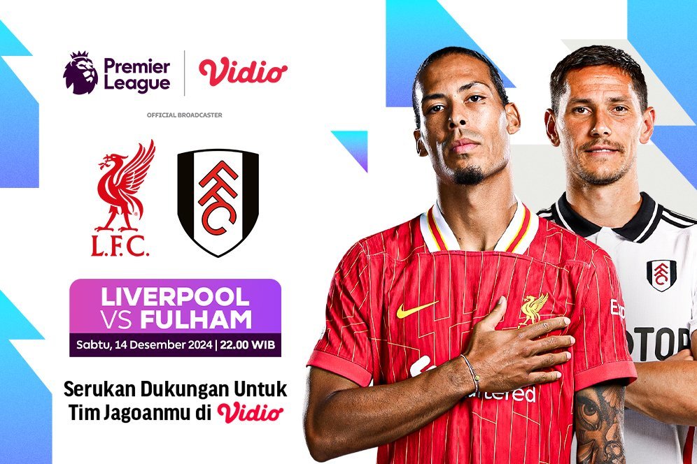 Live Streaming Liga Inggris: Liverpool vs Fulham pada Matchweek ke 16 di Vidio Pekan Ini