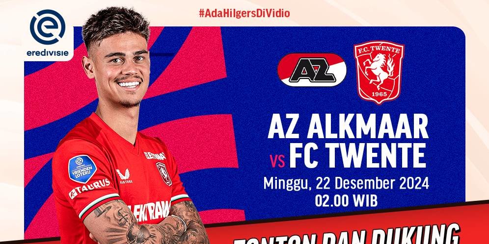 Live Streaming Liga Belanda: AZ Alkmaar vs Twente di Vidio Akhir Pekan Ini