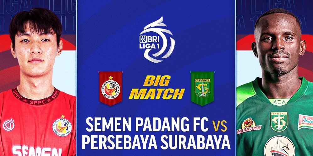 Live Streaming Big Match BRI Liga 1: Semen Padang vs Persebaya di Vidio