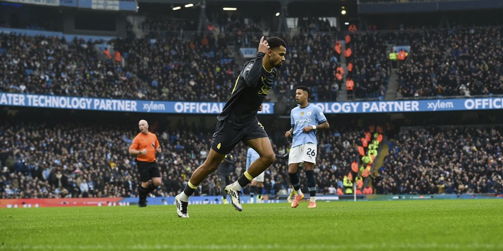 Hasil Manchester City vs Everton: Skor 1-1