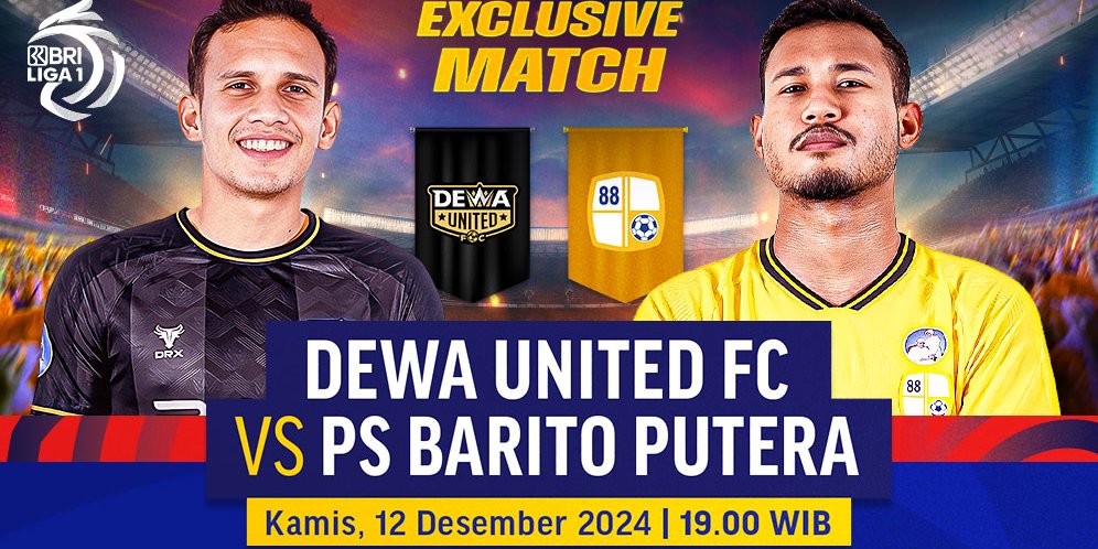 Live Streaming Eksklusif BRI Liga 1: Dewa United FC vs Barito Putera di Vidio