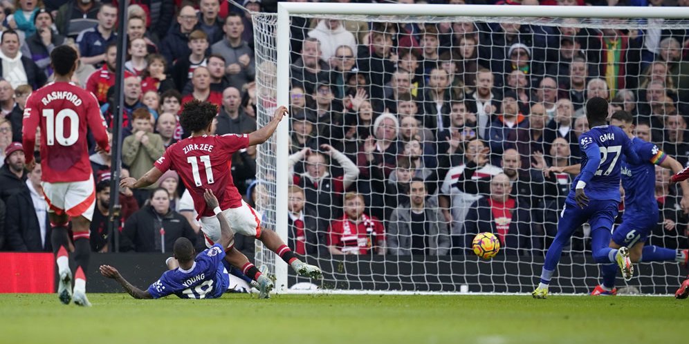 Hasil Manchester United vs Everton: Skor 4-0