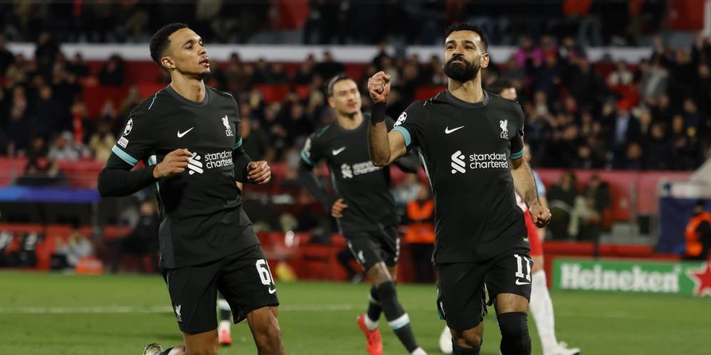 Performa Gila Liverpool di Liga Champions Musim Ini: 6 Main, 6 Menang, Cetak 13 Gol, Cuma Kebobolan 1 Gol