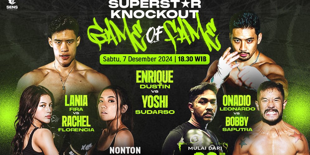 Live Streaming Pertarungan Superstar Knockout 2: Game of Fame 2024 di Vidio Pekan Ini