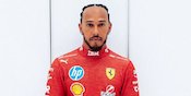 Merah Menyala! Lewis Hamilton Akhirnya Pamer Penampilan Baru Pakai Baju Balap Scuderia Ferrari