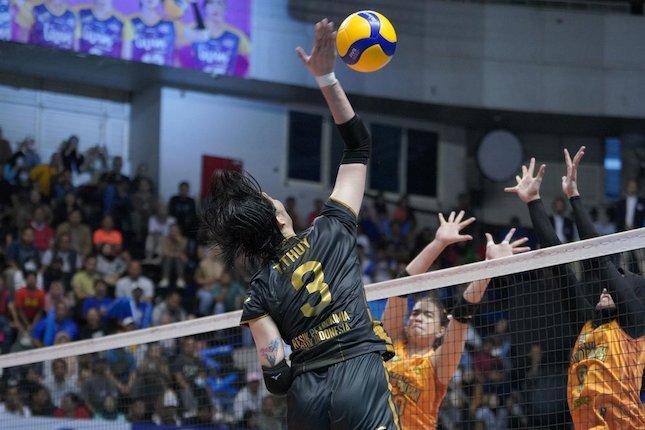 Pertandingan Gresik Petrokimia Pupuk Indonesia vs Jakarta Popsivo Polwan