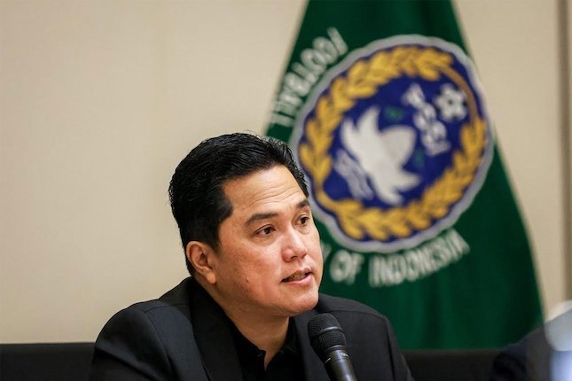 Ketua PSSI, Erick Thohir, dalam konferensi pers Perkembangan Timnas Indonesia (c) Bola.net/Bagaskara Lazuardi