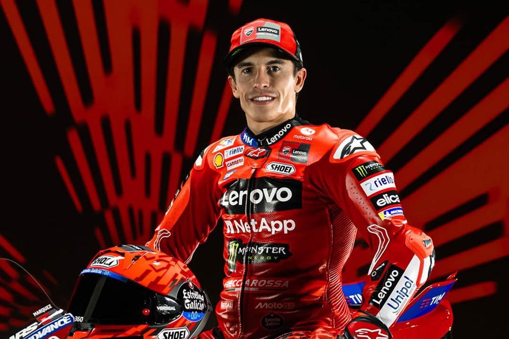 Jalani Tes Pramusim Bareng Ducati Lenovo Team, Marc Marquez Buru Gelar Dunia Ke-9