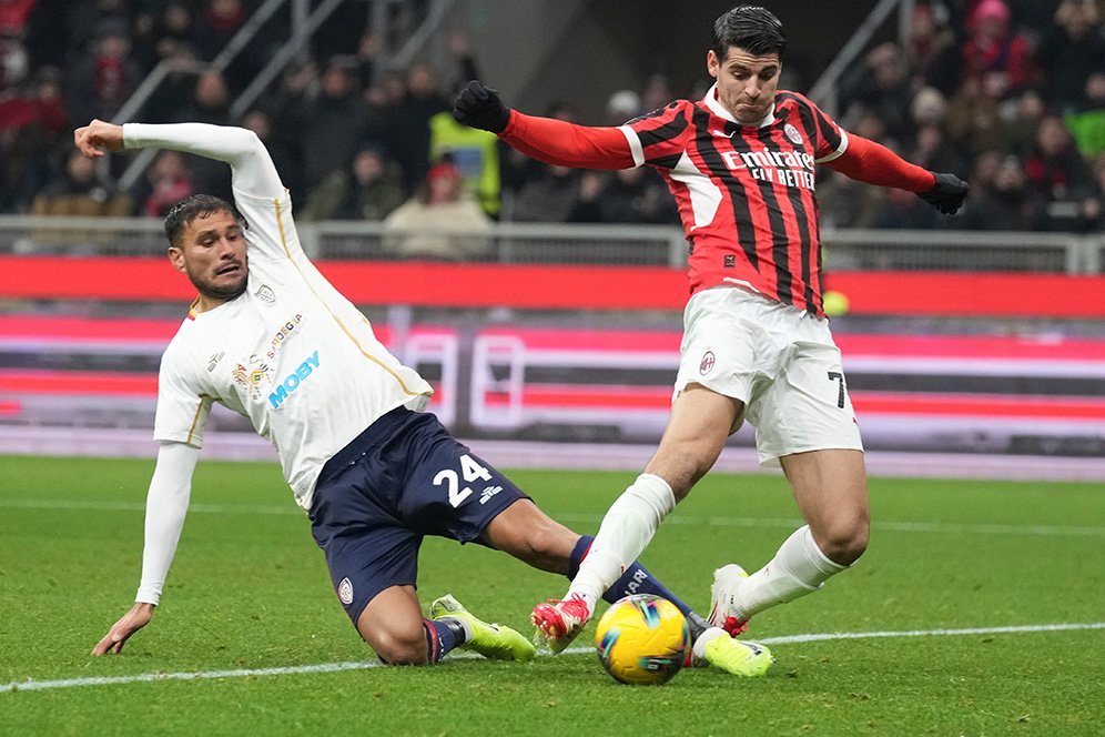 Hasil AC Milan vs Cagliari: Skor 1-1