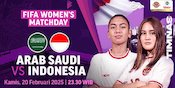 Siaran Langsung FIFA Womens Matchday 2025: Arab Saudi vs Indonesia di Vidio