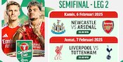Jadwal Siaran Langsung Carabao Cup 2024/25: Semifinal Leg Kedua di Vidio Jadwal Siaran Langsung Carabao Cup 2024/25: Semifinal Leg Kedua di Vidio