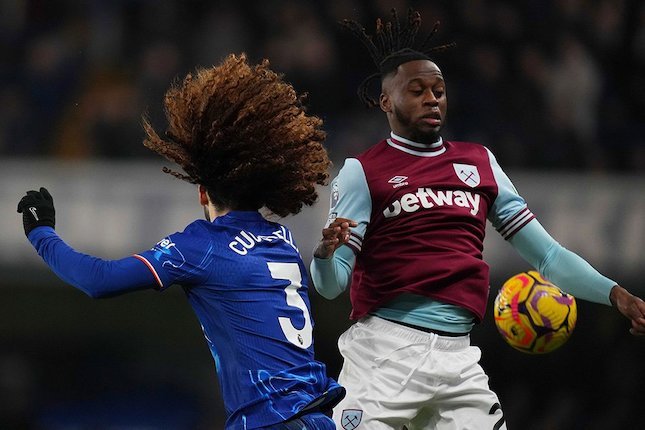 Statistik Chelsea vs West Ham Duel antarpemain di laga Chelsea vs West Ham, Premier League 2024/2025 (c) AP Photo/Kirsty Wigglesworth