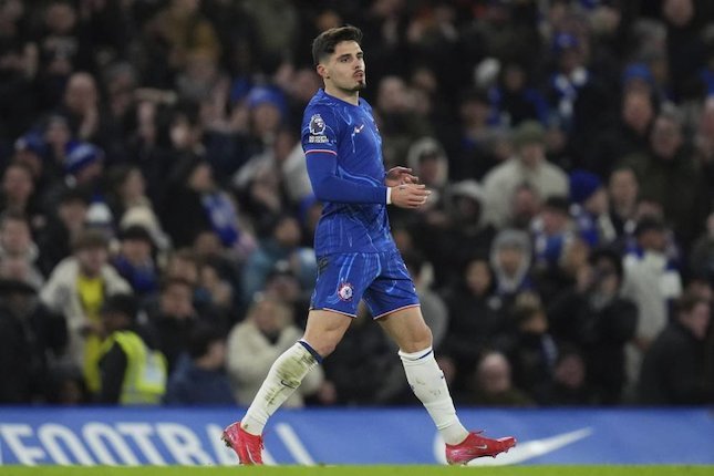 Pemain Pengganti Pedro Neto dalam laga Premier League antara Chelsea vs West Ham di Stamford Bridge, Selasa (4/2/2025) dini hari WIB. (c) AP Photo/Kirsty Wigglesworth