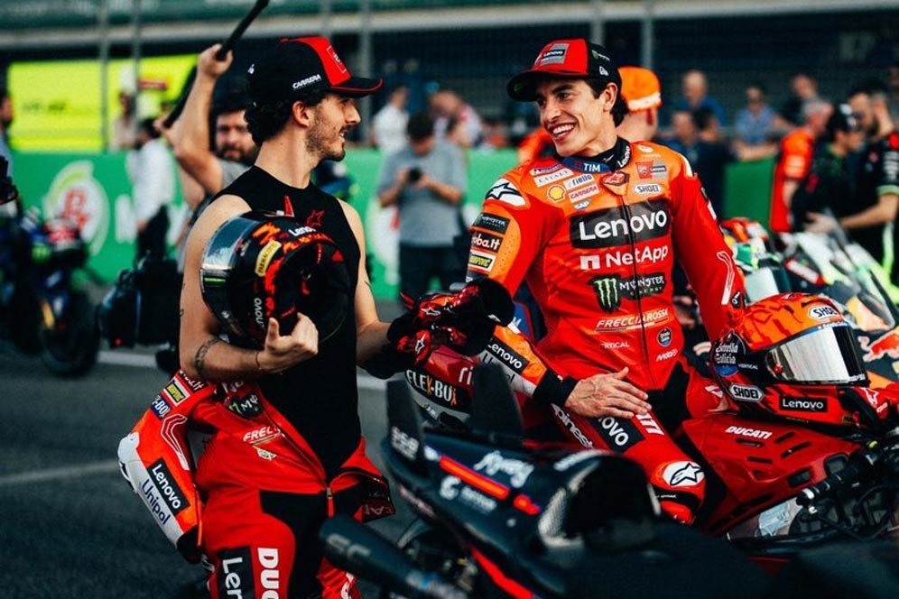 Pecco Bagnaia Yakin Marc Marquez Belum Susun Strategi Perang Mental di Awal MotoGP 2025 Pecco Bagnaia Yakin Marc Marquez Belum Susun Strategi Perang Mental di Awal MotoGP 2025