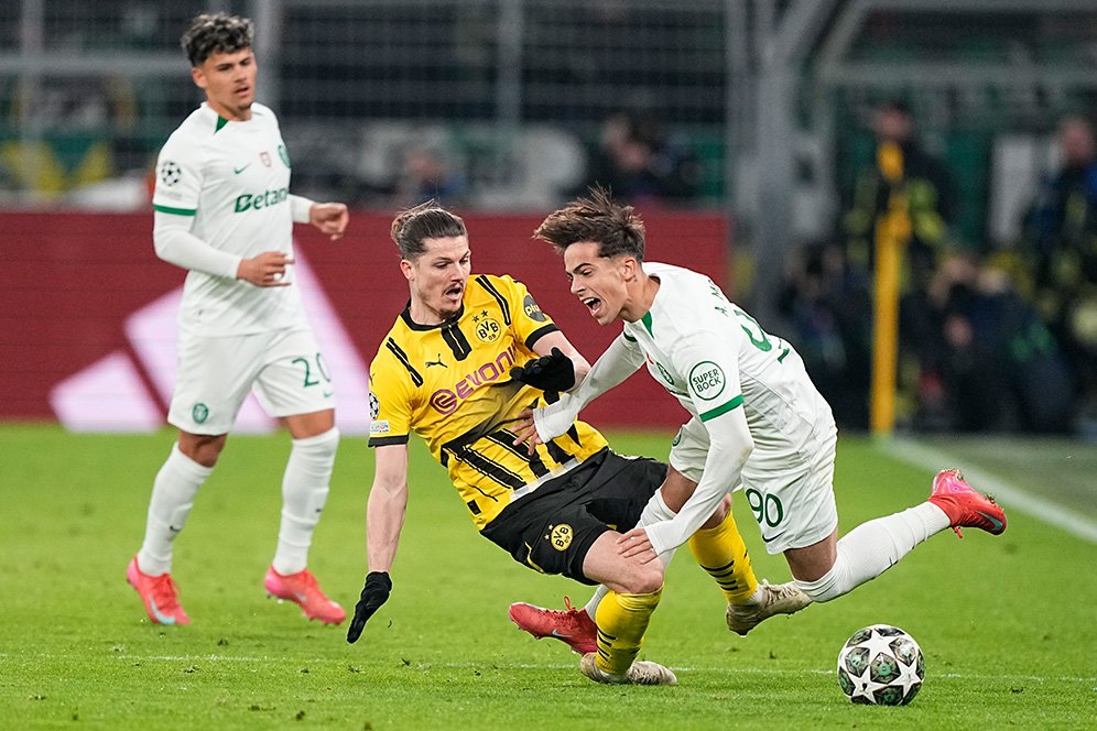 Hasil Borussia Dortmund vs Sporting: Skor 0-0 (Agg. 3-0)