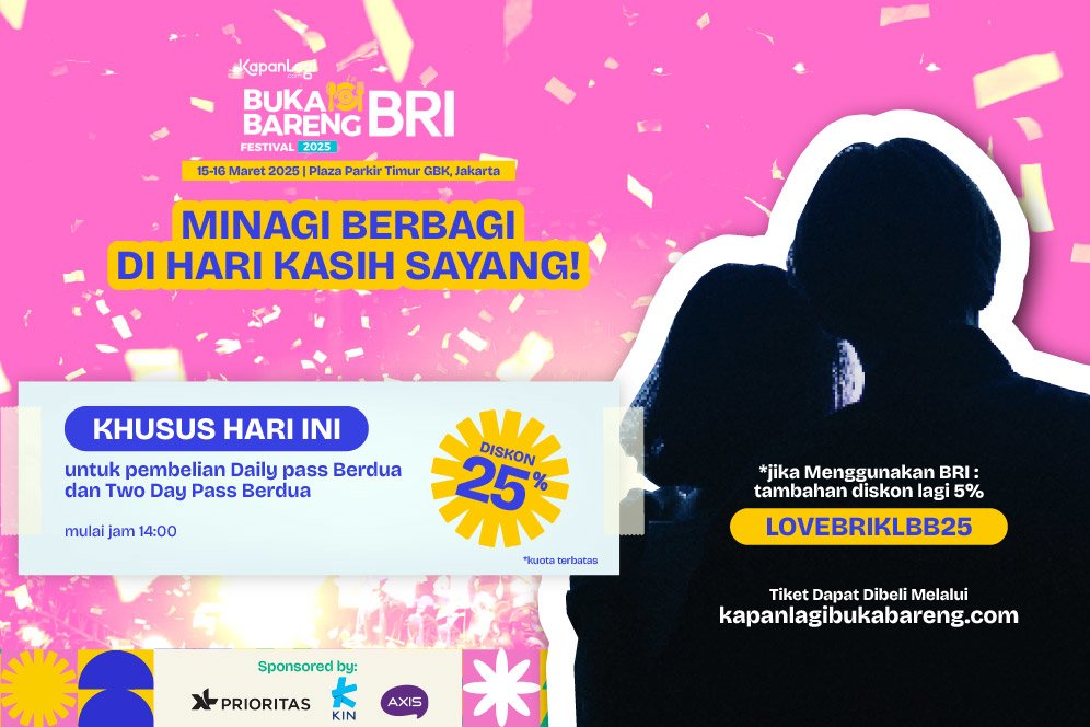 Jangan Lewatkan! Promo Spesial Hari Kasih Sayang dari KapanLagi Buka Bareng BRI Festival 2025