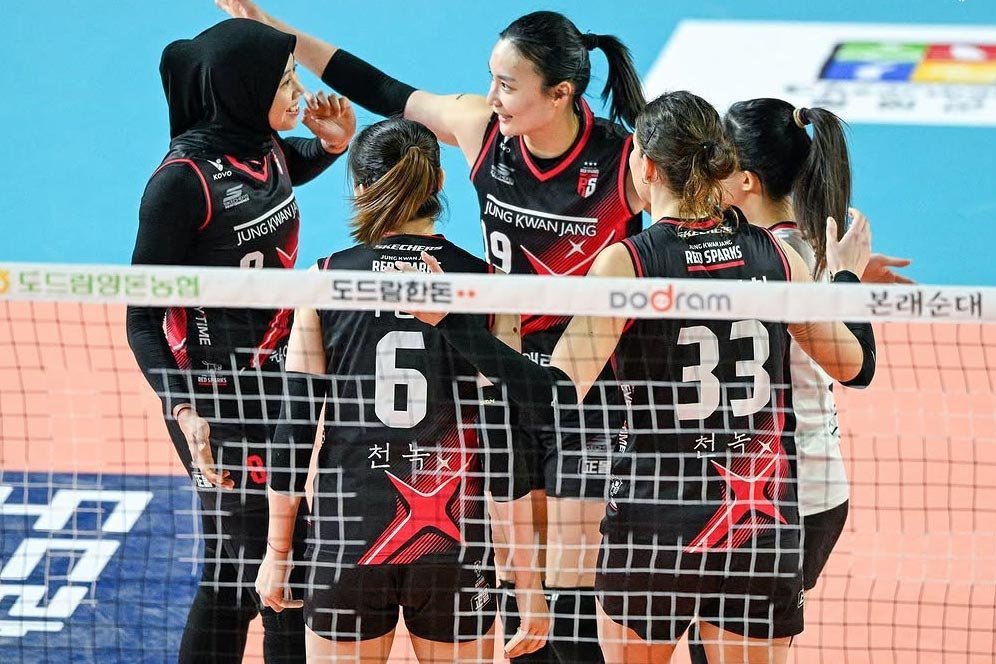 Hasil Korean V League 2024/2025: Bapuk, Red Sparks Keok Dihajar AI Peppers