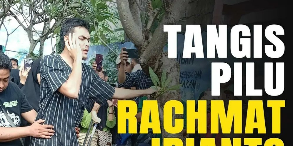 Air Mata Rachmat Irianto di Pusara Sang Ayah, Bejo Sugiantoro Air Mata Rachmat Irianto di Pusara Sang Ayah, Bejo Sugiantoro