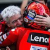 Waduh, Gigi Dall'Igna Luka-Luka Akibat Jatuh di Mandalika saat Rayakan Gelar MotoGP Marc Marquez