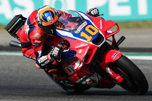 Fabio di Giannantonio, Luca Marini, dan Franco Morbidelli