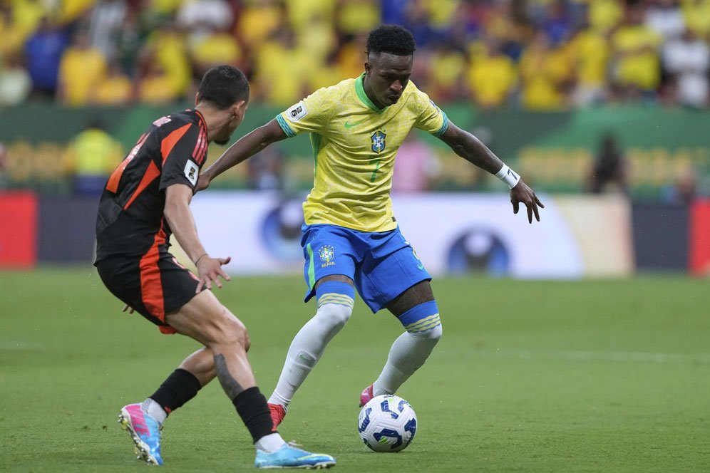 Hasil Brasil vs Kolombia: Gol Injury Time Vinicius Junior Pastikan Kemenangan Dramatis 2-1