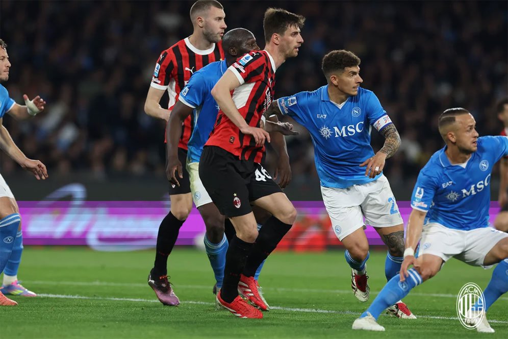 Hasil Napoli vs AC Milan: Skor 2-1