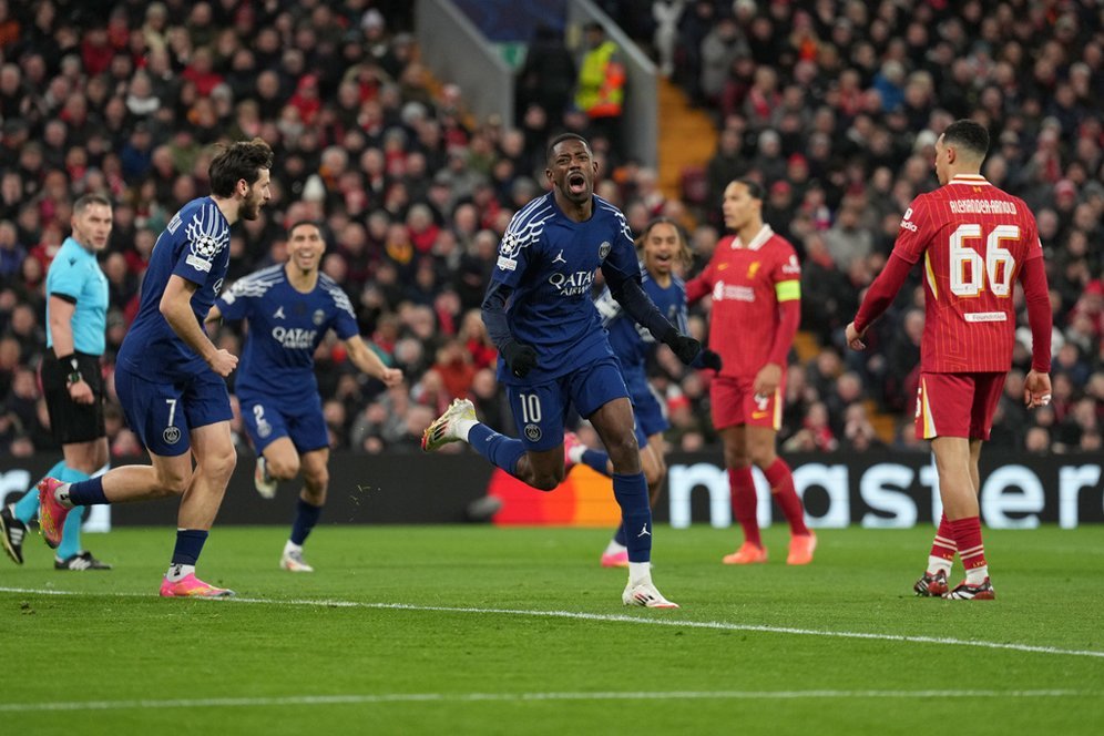 Hasil Liverpool vs PSG: Skor 0-1 (Agg. 1-1; Pen. 1-4) Hasil Liverpool vs PSG: Skor 0-1 (Agg. 1-1; Pen. 1-4)