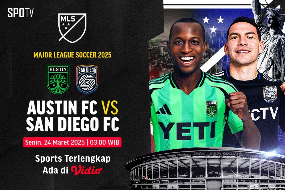 Siaran Langsung MLS: Austin FC vs San Diego FC di Vidio