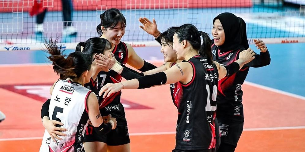 Red Sparks Tumbangkan Hyundai Hillstate, Megawati Jadi Pahlawan! Tiket Final Korean V-League Jadi Milik Mereka!