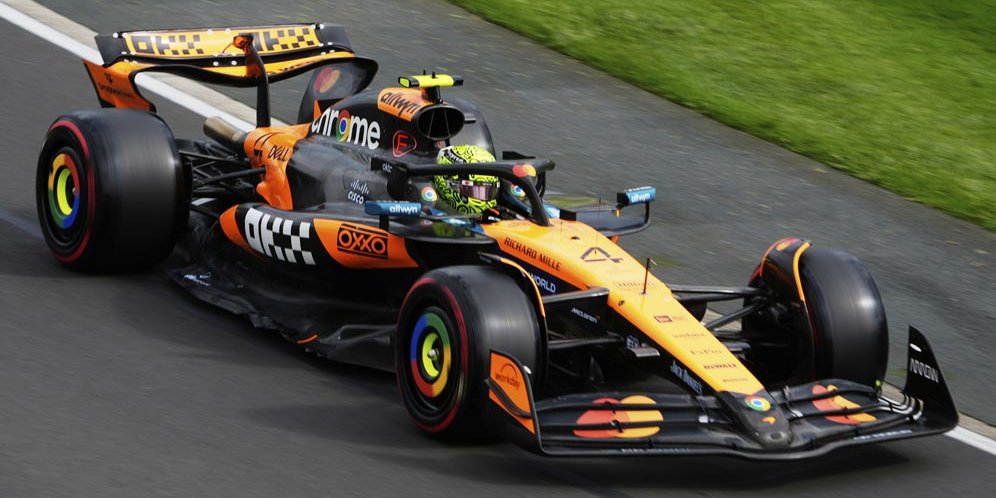 Pembalap McLaren F1 Team, Lando Norris (c) AP Photo/Asanka Brendon Ratnayake