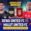 Nonton Siaran Langsung Eksklusif Match BRI Liga 1: Dewa United vs Malut United di Vidio Nonton Siaran Langsung Eksklusif Match BRI Liga 1: Dewa United vs Malut United di Vidio