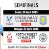 Jadwal dan Link Siaran Semifinal FA Cup 2025 di Vidio Jadwal dan Link Siaran Semifinal FA Cup 2025 di Vidio
