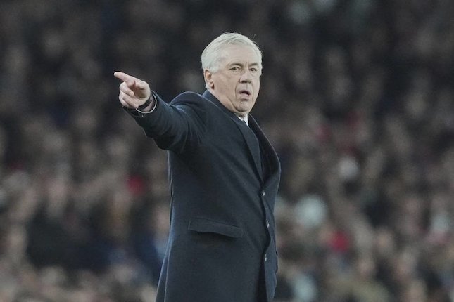 Pelatih Real Madrid Carlo Ancelotti. (c) AP Photo/Frank Augstein