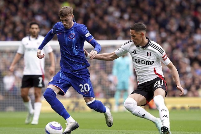 Tidak Kaget Duel Cole Palmer dan Sasa Lukic di laga Fulham vs Chelsea (c) Jonathan Brady/PA via AP