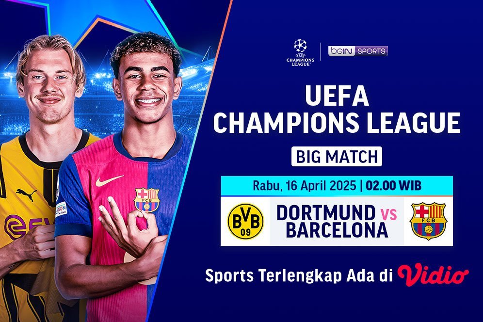 Saksikan Siaran Langsung Liga Champions: Dortmund Vs Barcelona di Vidio