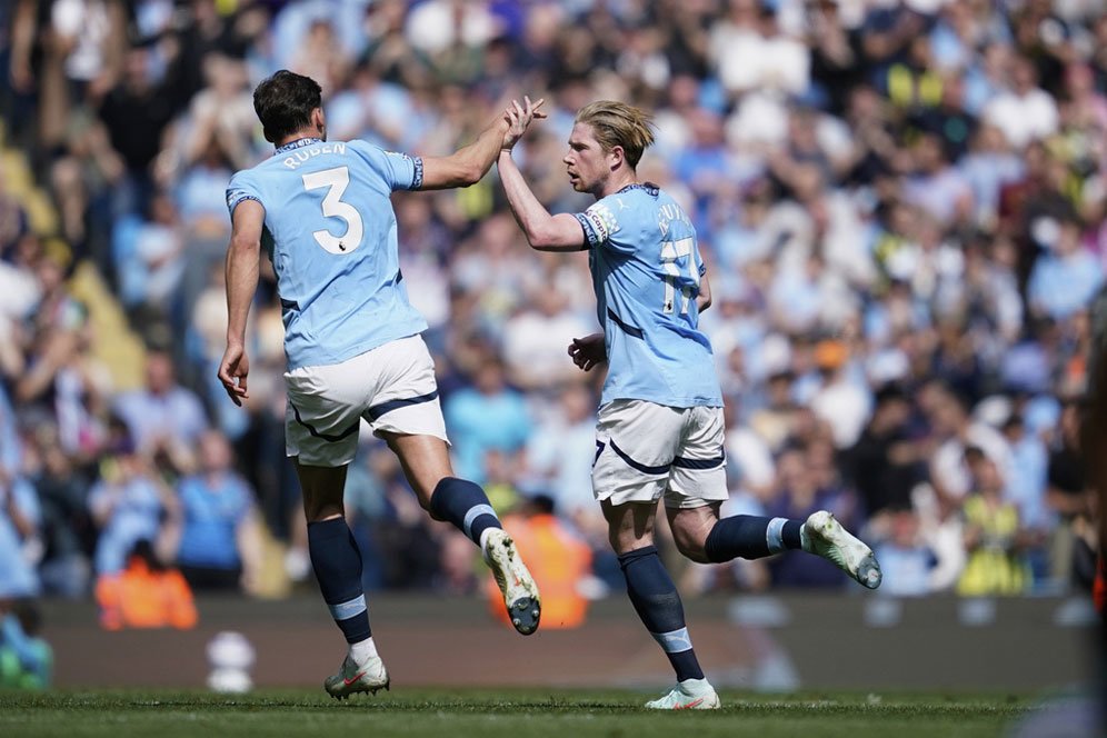 Rapor Pemain Man City saat Hajar Palace: Kevin De Bruyne Inspirator Kebangkitan