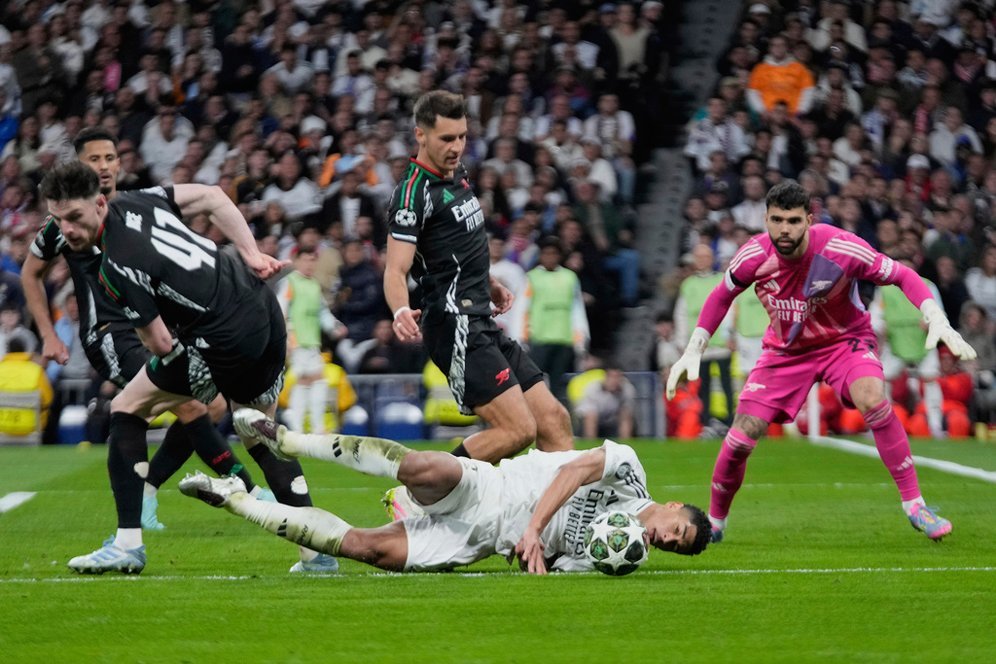 Panasnya Duel Real Madrid vs Arsenal: Jude Bellingham dan Declan Rice Terlibat Adu Mulut