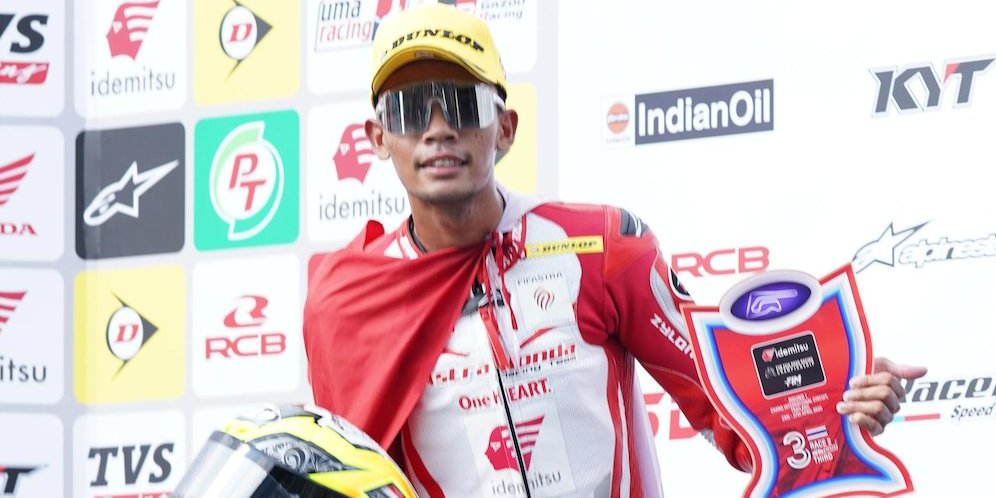 Pembalap Astra Honda Racing Team di ARRC SS600 2025, Mohammad Adenanta Putra (c) Astra Honda Racing Team