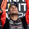 Marco Bezzecchi Senang Hadiahi Aprilia Kemenangan di Tengah Cedera Parah dan Polemik Jorge Martin Marco Bezzecchi Senang Hadiahi Aprilia Kemenangan di Tengah Cedera Parah dan Polemik Jorge Martin
