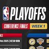 Jadwal Lengkap Live Streaming NBA Playoffs Conference Finals 2024/2025 di Vidio